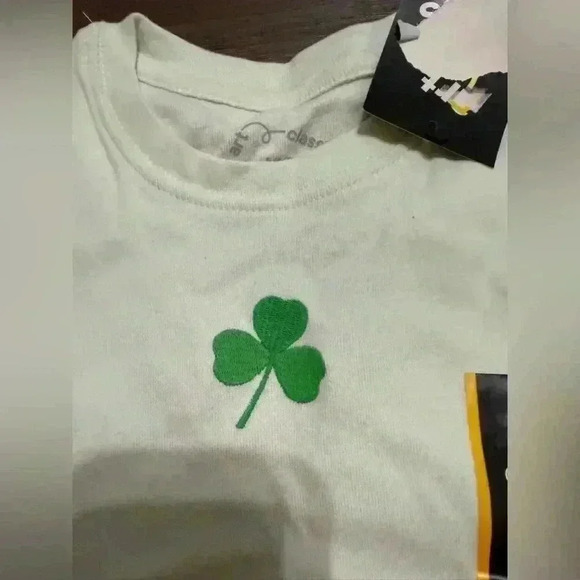 Art Class Shamrock Tee Size S 6-7 Short Sleeve Embroidered St. Patrick Spring - Picture 4 of 4